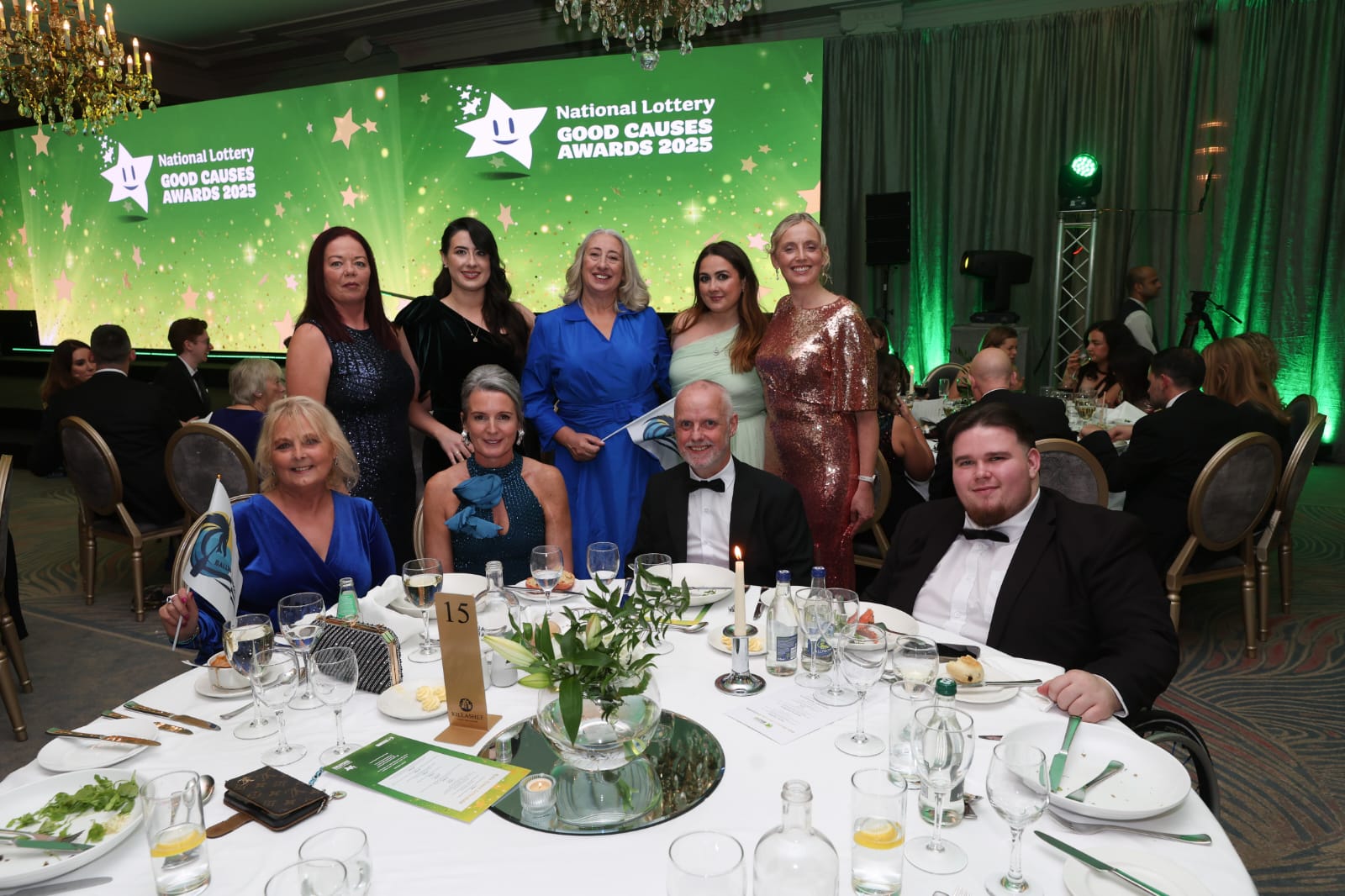 Group photo of the Dragons at the award ceremony